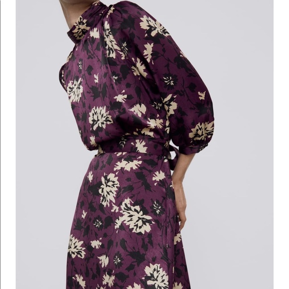 Zara Floral Print Dress - Picture 2 of 9